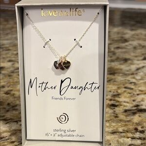 Mother Daughter Necklace - Sterling Silver
